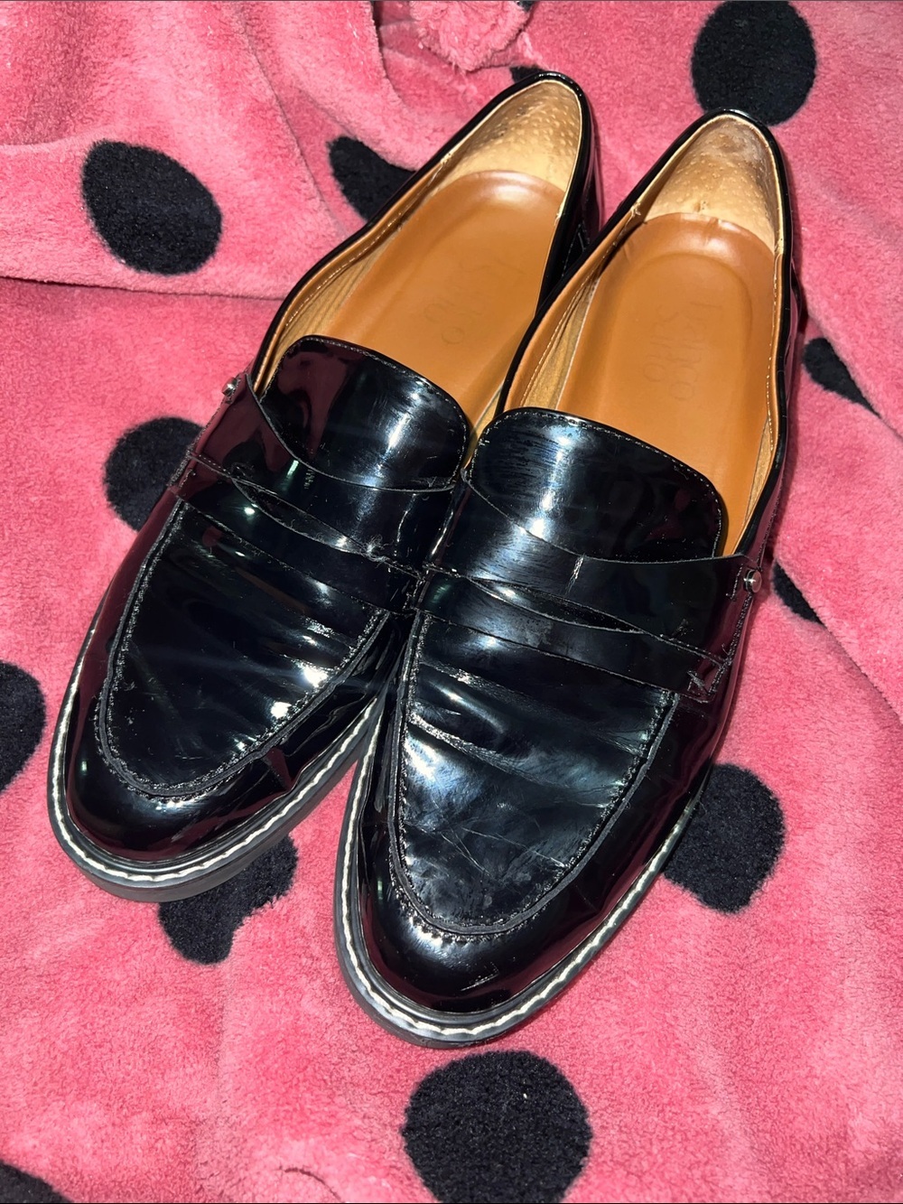 Franco Sarto Cassandra Platform Penny Loafer size 9